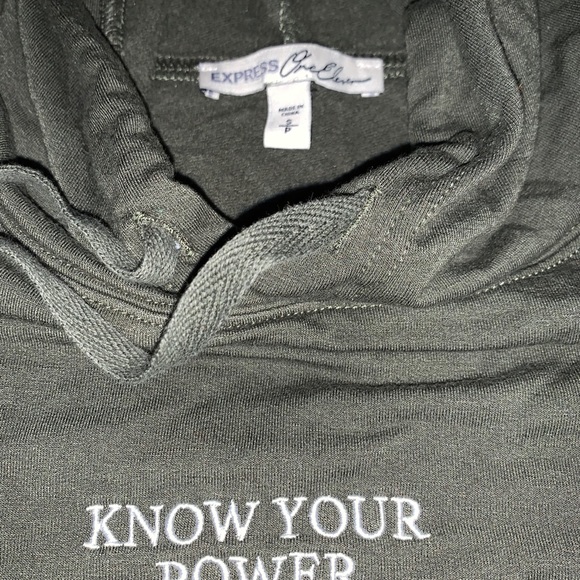 Express Sweaters - “know your power” crop top sweater